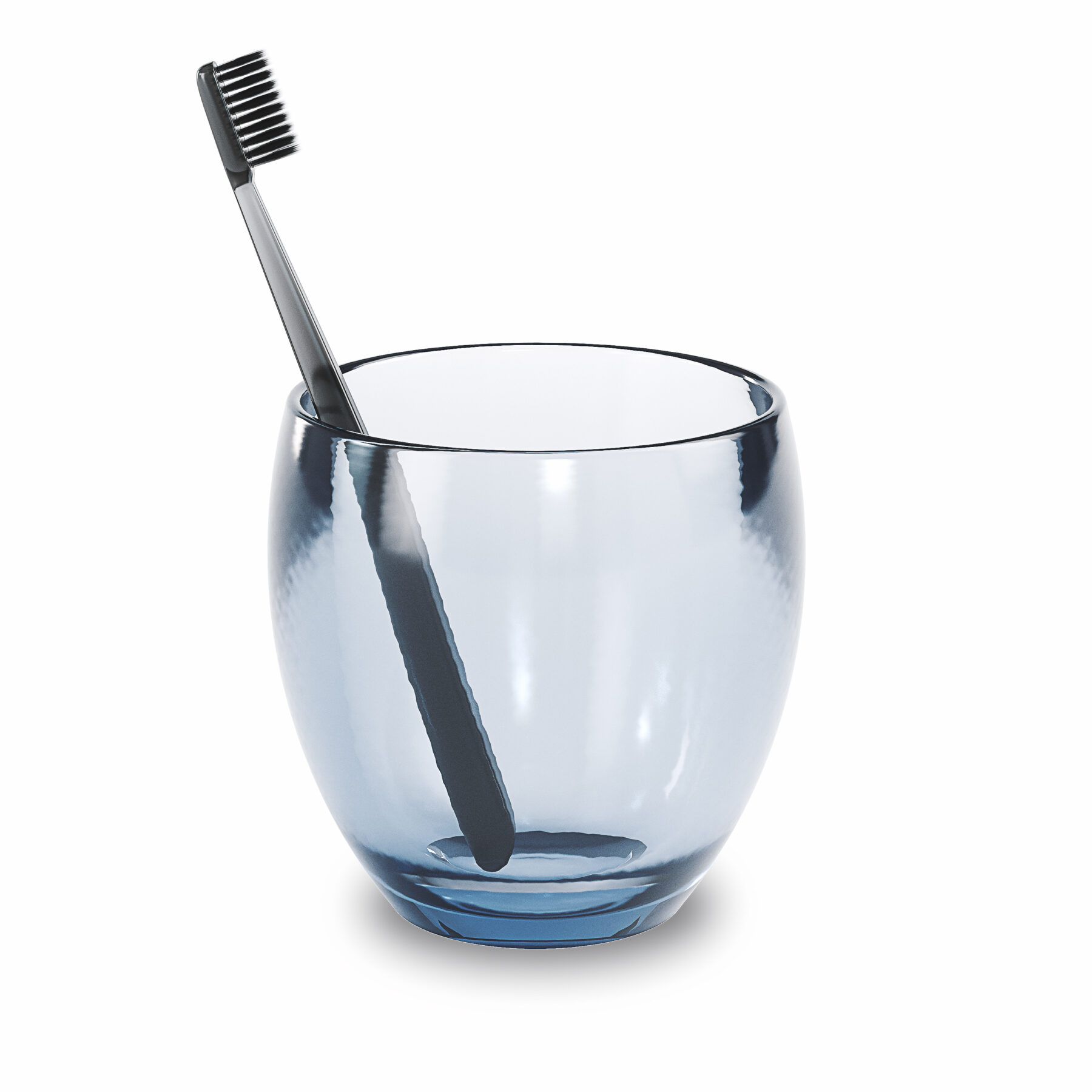 it is break-resistant and perfect for bathroom or kitchen use. This tumbler measures 4 inches (10cm) with a 3.5 inch  (9 cm) diameter. Coordinate your look with the entire Droplet Bath Accessory Collection. U.S. Patent No. D537