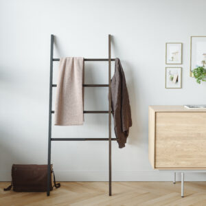 Umbra’s expandable Hub Ladder is an extremely stylish and modern organizational clothes rack that can also be used as a bathroom towel rack or for blanket storage. Great for any room