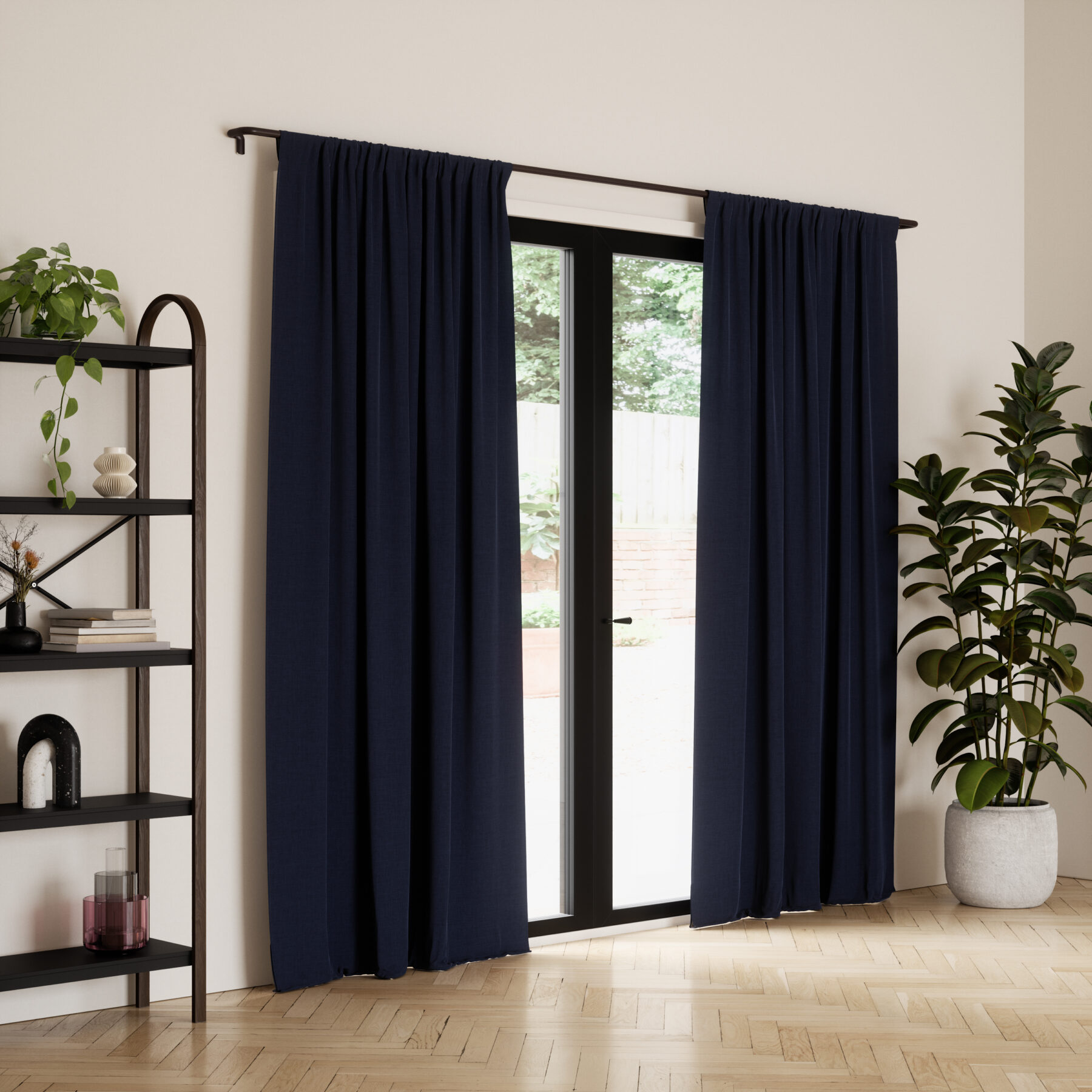 Create a complete blackout room with Twilight Blackout Panels. These unique window solutions pair with any of our bestselling Twilight Blackout Rods to help elevate and complete any window aesthetic in your home. Made of 100% polyester material and pocket top tabs gives you maximum blackout coverage and no top light spill. This set of two curtains are available in multiple lengths to best suit your space. Pair with our Twilight blackout curtain rod for a maximum blackout setup.